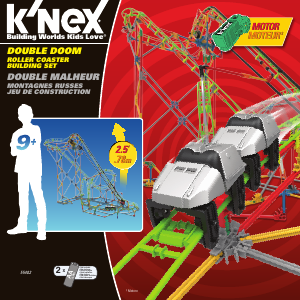 Handleiding K'nex set 55402 Thrill Rides Double doom
