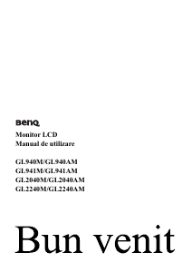 Manual BenQ GL941M Monitor LCD