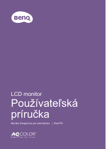 Návod BenQ PD2700Q LCD monitor