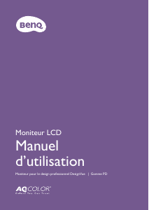 Mode d’emploi BenQ PD2700Q Moniteur LCD