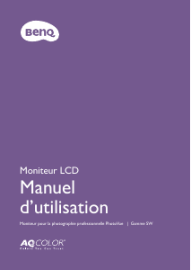 Mode d’emploi BenQ SW2401PT Moniteur LCD