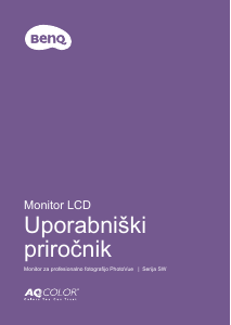 Priročnik BenQ SW2401PT LCD-zaslon