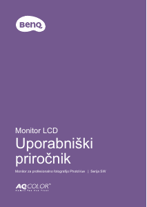 Priročnik BenQ SW2700PT LCD-zaslon