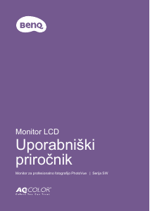 Priročnik BenQ SW270C LCD-zaslon