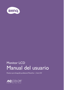 Manual de uso BenQ SW270C Monitor de LCD