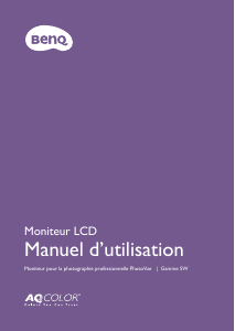 Mode d’emploi BenQ SW270C Moniteur LCD