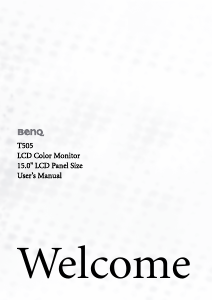 Manual BenQ T505 LCD Monitor