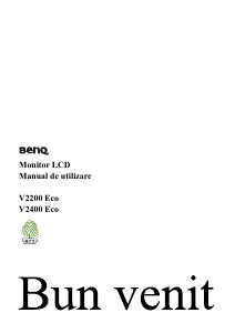 Manual BenQ V2400 Eco Monitor LCD