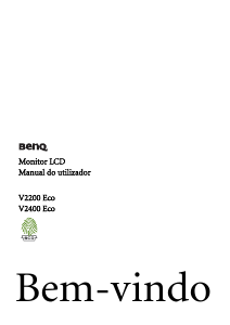 Manual BenQ V2400 Eco Monitor LCD