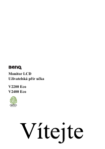 Manuál BenQ V2400 Eco LCD monitor