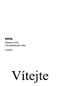 Manuál BenQ V2410T LCD monitor