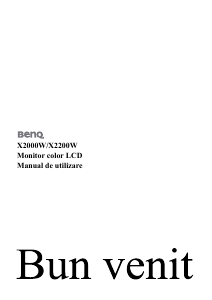 Manual BenQ X2200W Monitor LCD