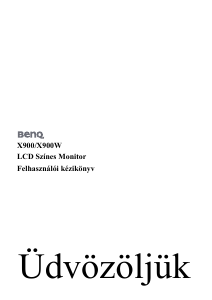 Használati útmutató BenQ X900 LCD-monitor