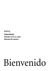 Manual de uso BenQ X900 Monitor de LCD