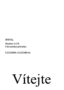 Manuál BenQ G2222HDL LED monitor