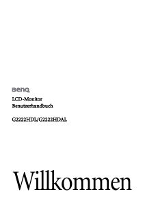 Bedienungsanleitung BenQ G2222HDL LED monitor