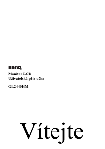 Manuál BenQ GL2440HM LED monitor