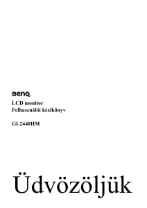 Használati útmutató BenQ GL2440HM LED-es monitor