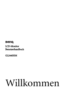 Bedienungsanleitung BenQ GL2440HM LED monitor