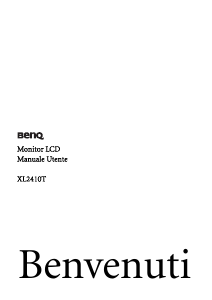 Manuale BenQ XL2410T Monitor LED