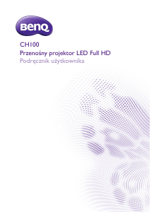 Instrukcja BenQ CH100 Projektor