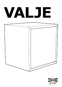 Посібник IKEA VALJE (35x30x35) Стінна шафа