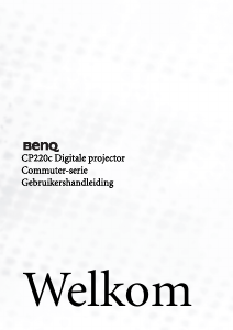 Handleiding BenQ CP220c Beamer