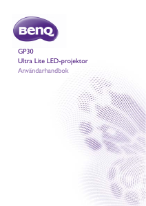 Bruksanvisning BenQ GP30 Projektor