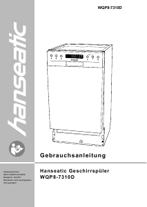 Bedienungsanleitung Hanseatic WQP8-7310D Geschirrspüler
