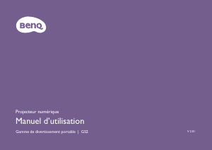 Mode d’emploi BenQ GS2 Projecteur