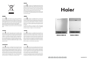 Manual Haier DW12-CBE6 IS Máquina de lavar louça