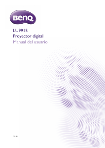 Manual de uso BenQ LU9915 Proyector