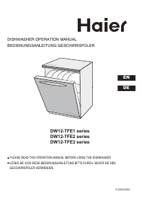 Handleiding Haier DW12-TFE1 Vaatwasser