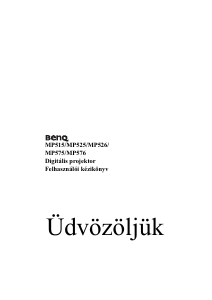 Használati útmutató BenQ MP575 Vetítő