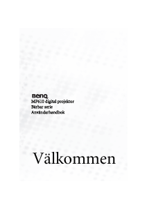 Bruksanvisning BenQ MP610 Projektor