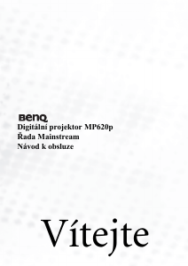Manuál BenQ MP620P Projektor