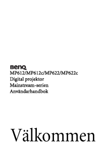 Bruksanvisning BenQ MP622C Projektor