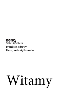 Instrukcja BenQ MP623 Projektor