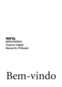 Manual BenQ MP624 Projetor