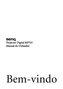 Manual BenQ MP723 Projetor
