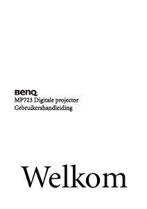 Handleiding BenQ MP723 Beamer