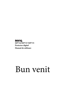 Manual BenQ MP735 Proiector