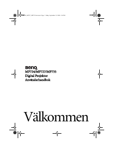 Bruksanvisning BenQ MP735 Projektor