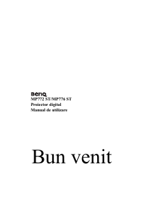 Manual BenQ MP776 ST Proiector