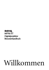 Bedienungsanleitung BenQ MP782 ST Projektor