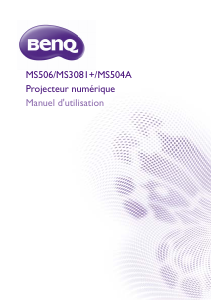 Mode d’emploi BenQ MS506 Projecteur