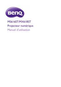 Mode d’emploi BenQ MS616ST Projecteur