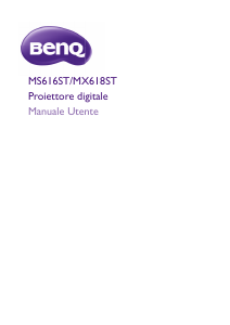 Manuale BenQ MS616ST Proiettore