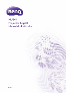 Manual BenQ MU641 Projetor