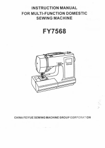 Mode d’emploi Feiyue FY7568 Machine à coudre